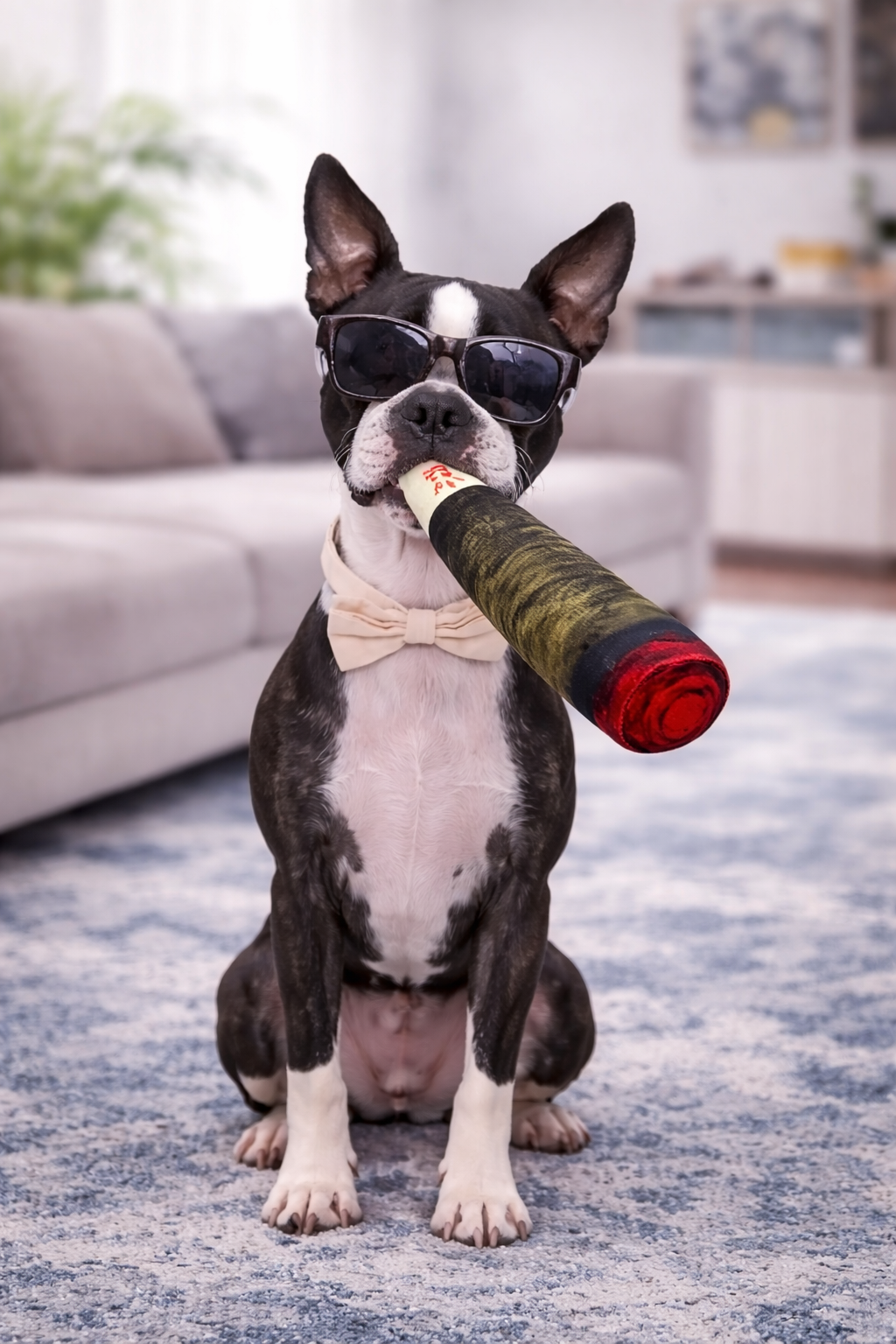 Paw Plush Squeak Fetch Stick